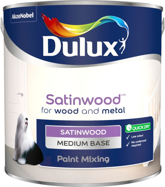 Dulux Colour Mixing 2.5L - Satinwood Medium Base