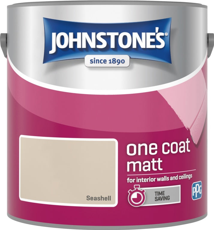 Johnstone's One Coat Matt 2.5L - Seashell