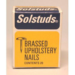 Solstuds Upholstery Nails - Brassed (Box Pack) - 10mm