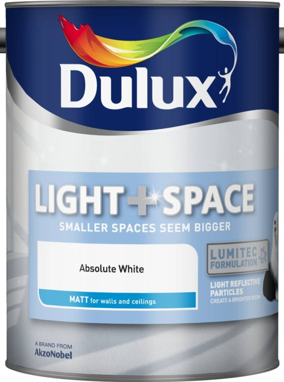 Dulux Light & Space Matt 5L - Absolute White