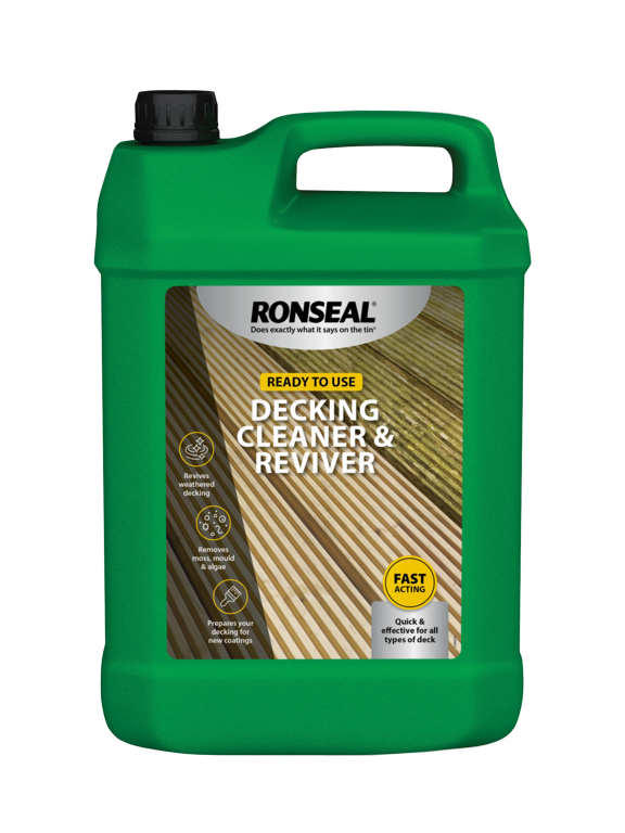 Ronseal Decking Cleaner & Reviver - 5L Ready To Use