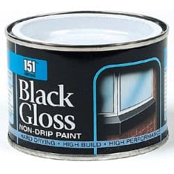 151 Coatings Gloss Non-Drip Paint - Black / 180ml
