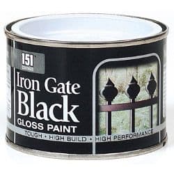 151 Iron Gate Spray Paint - Gloss Black, 180ml Can