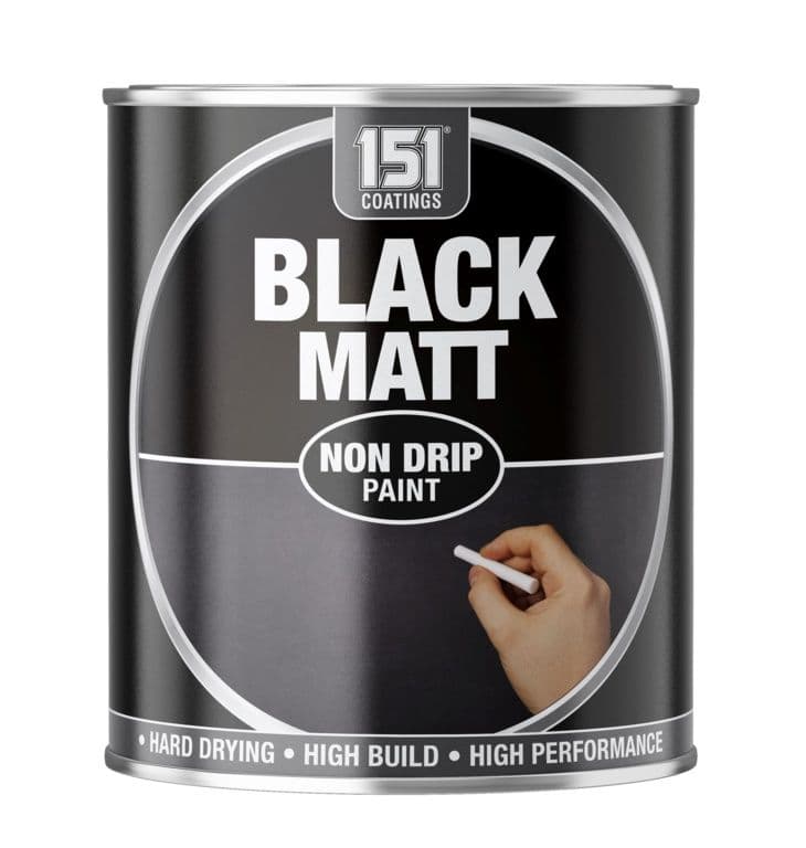 151 Coatings Matt Paint 300ml - Black
