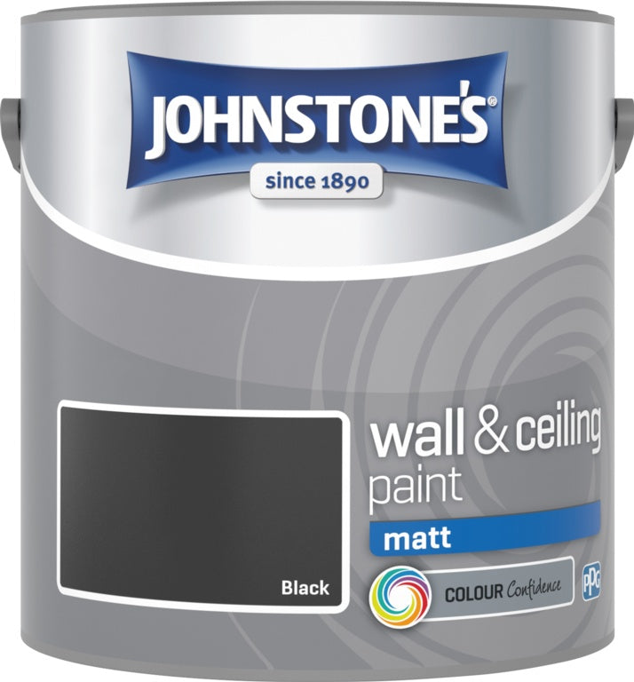 Johnstone's Wall & Ceiling Matt 2.5L - Black