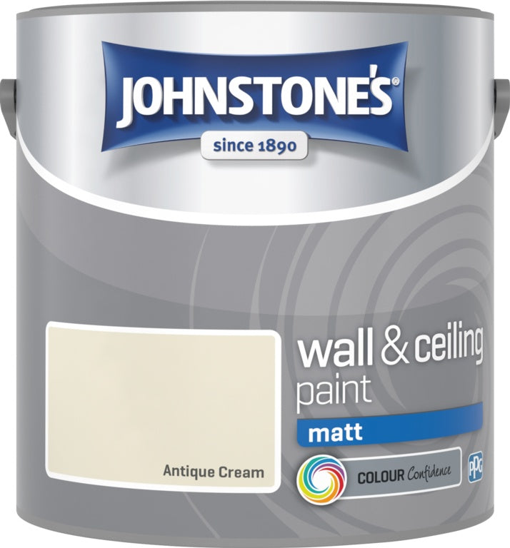 Johnstone's Wall & Ceiling Matt 2.5L - Antique Cream