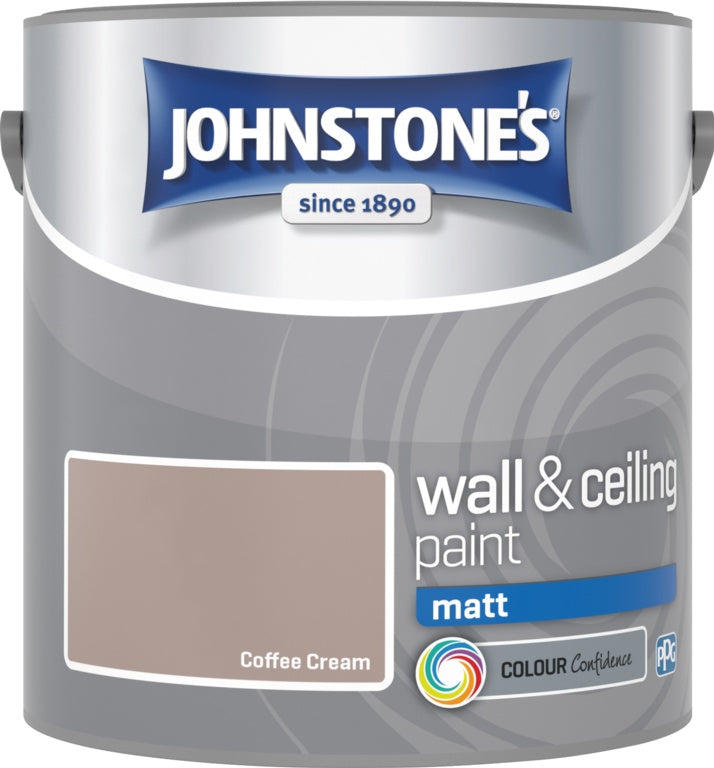 Johnstone's Wall & Ceiling Matt 2.5L - Coffee Cream