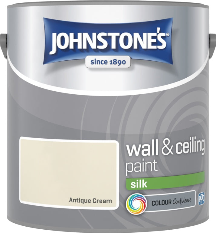 Johnstone's Wall & Ceiling Silk 2.5L - Antique Cream