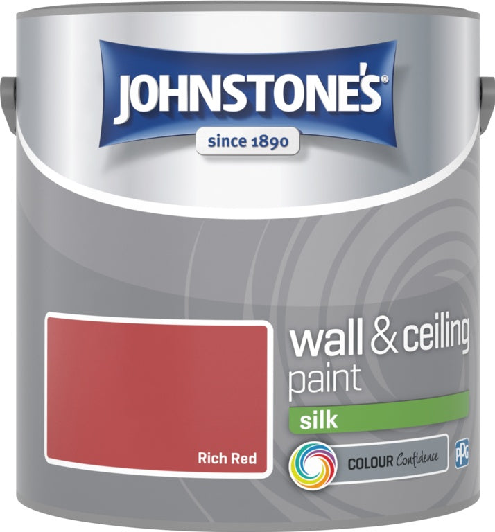 Johnstone's Wall & Ceiling Silk 2.5L - Rich Red