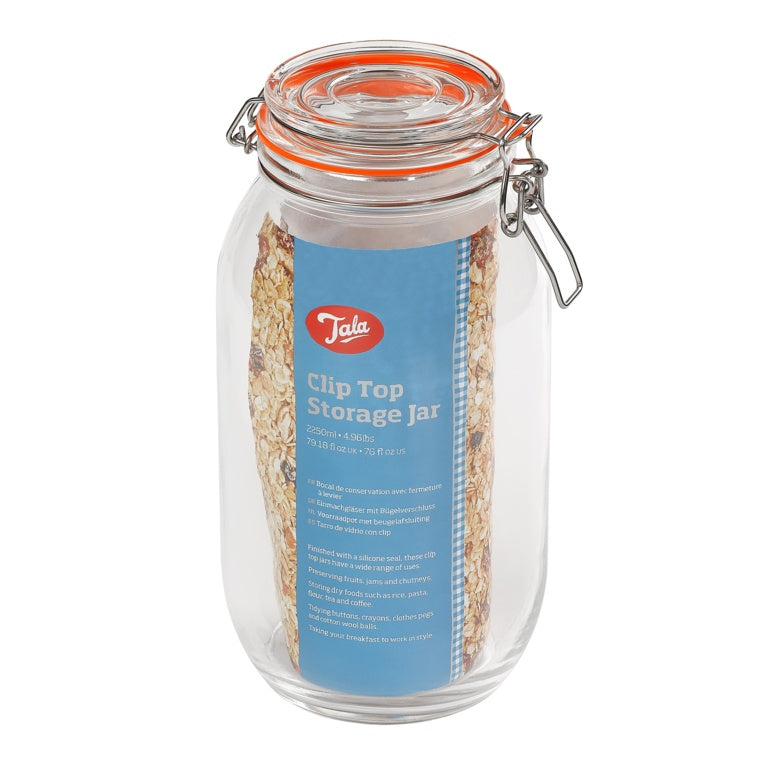 Tala Classic Airtight Lever Arm Storage Jar - 2100ml/4 1/2Lb