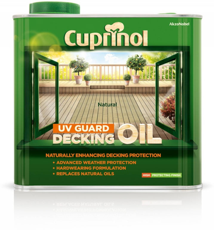 Cuprinol UV Guard Decking Oil - 2.5L Natural