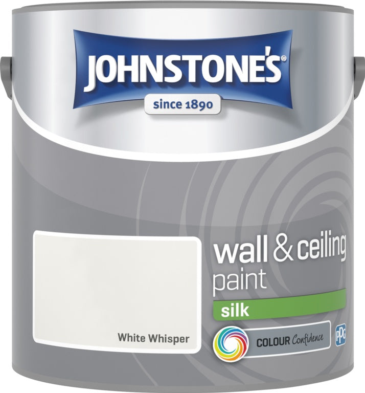 Johnstone's Wall & Ceiling Silk 2.5L - White Whisper
