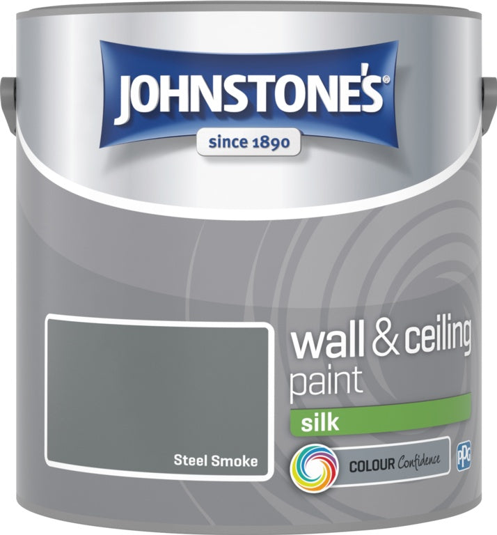 Johnstone's Wall & Ceiling Silk 2.5L - Steel Smoke