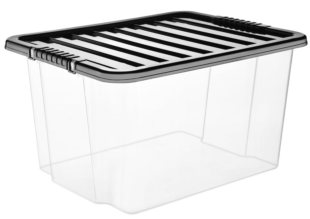 TML Storage Box & Lid - 30L Clear