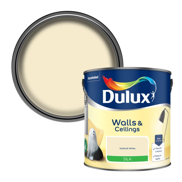 Dulux Natural Hints Silk 2.5L - Daffodil White