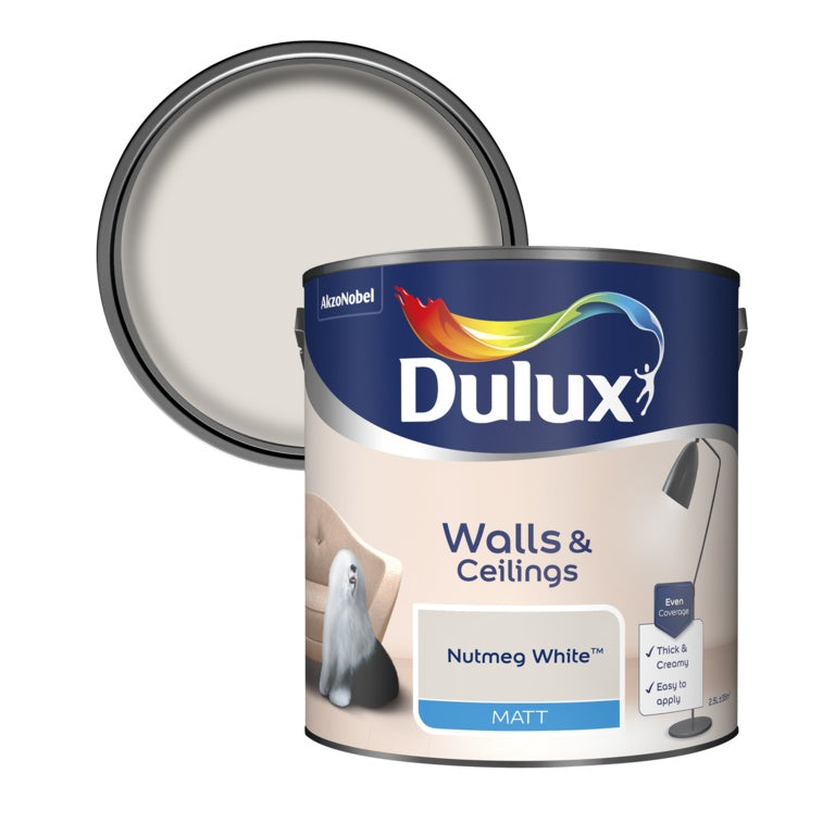 Dulux Natural Hints Matt 2.5L - Nutmeg White