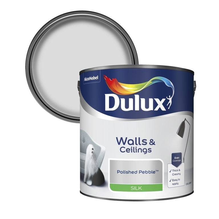 Dulux Silk 2.5L - Polished Pebble