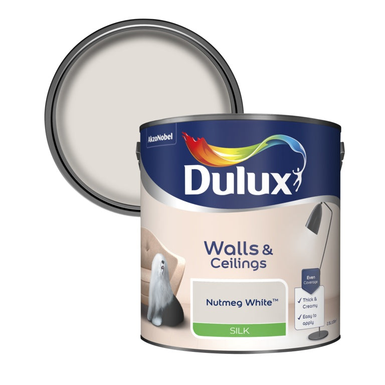 Dulux Silk 2.5L - Nutmeg White