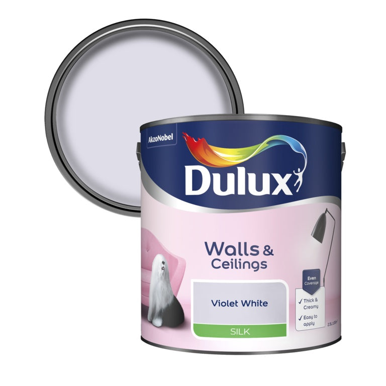 Dulux Natural Hints Silk 2.5L - Violet White