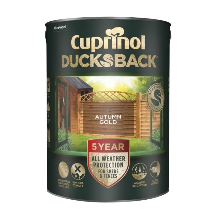Cuprinol Ducksback 5L - Autumn Gold