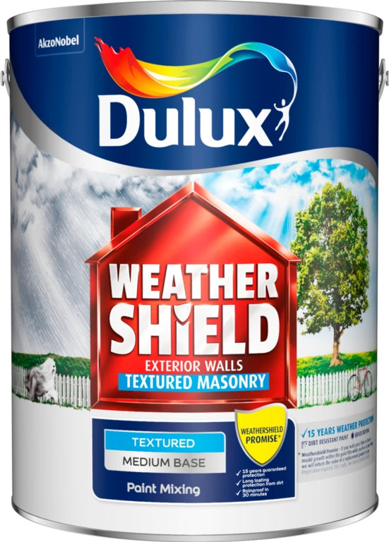 Dulux Colour Mixing Weathershield 5L - Medium Textured Base
