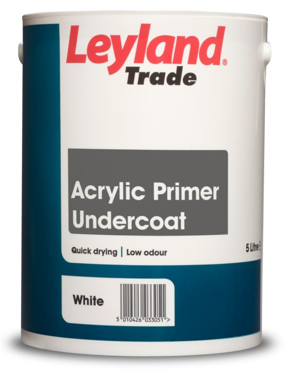 Leyland Trade Acrylic Primer Undercoat - 5L White