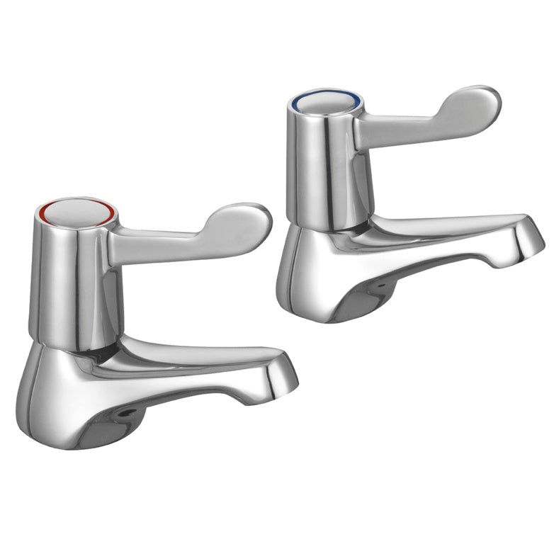 SupaPlumb Lever Bath Taps - H: 98mm D:115mm Diameter: 44mm