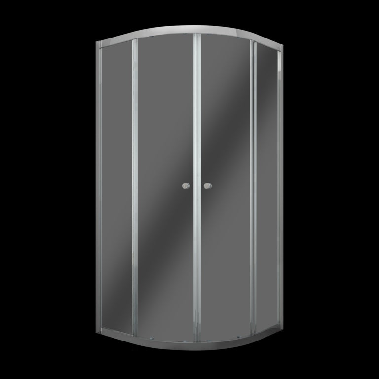 SupaPlumb Twin Sliding Door Shower Enclosure Quad - 1850mm x 800mm