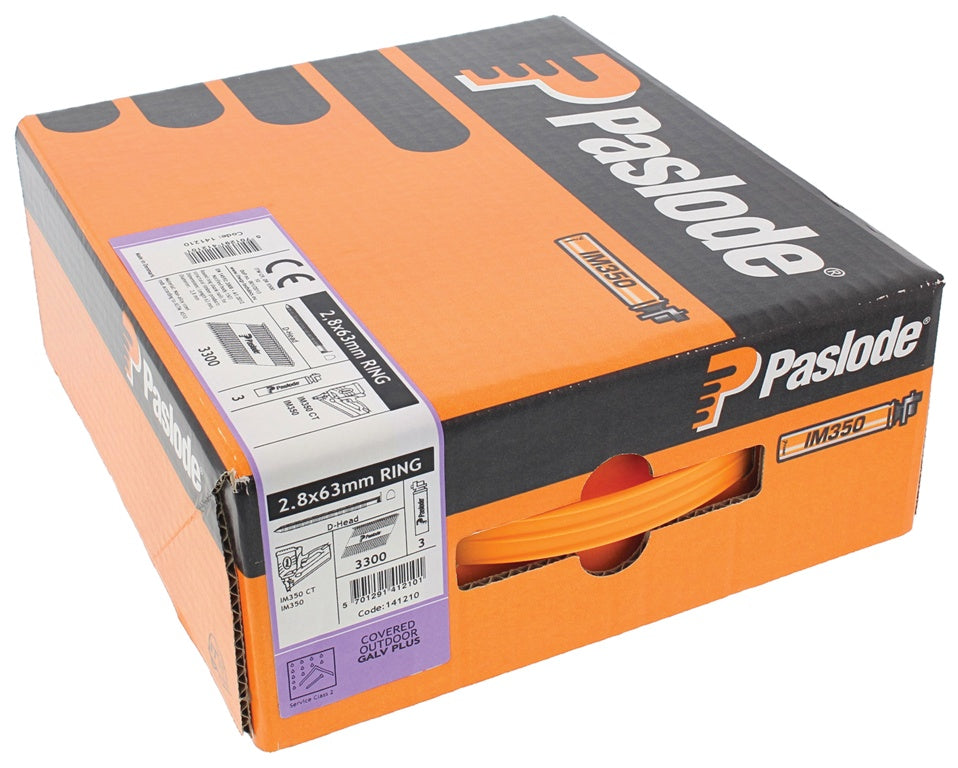 Paslode Ring Elgv Nails - 63 X 2.8