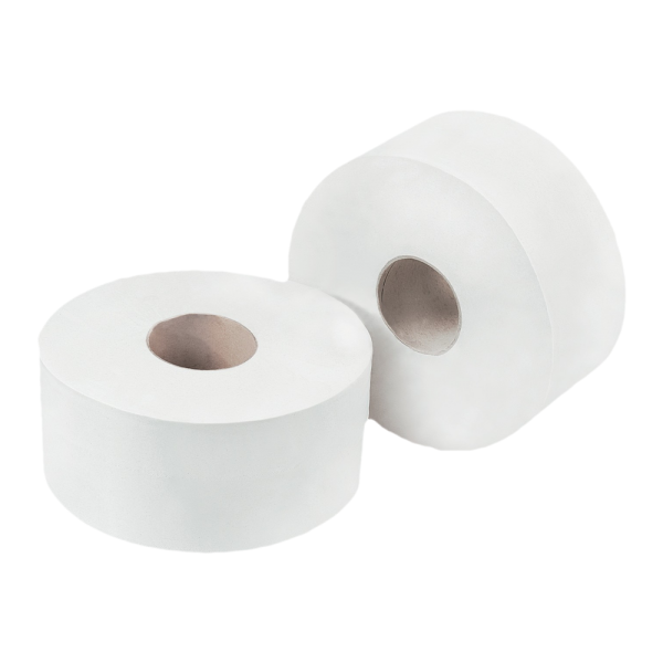 Concept 2 Ply Mini Jumbo Toilet Rolls Pack 12 - 150m x 9cm White
