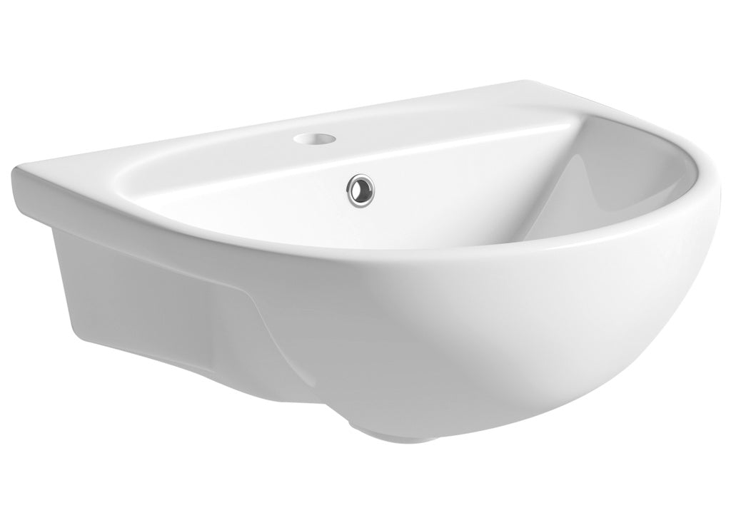 SP Cloakroom Collection Semi Recessed Basin 515mm - W: 515mm D: 430mm