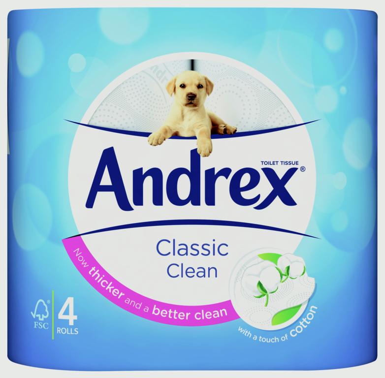 Andrex White Toilet Roll - Pack 4