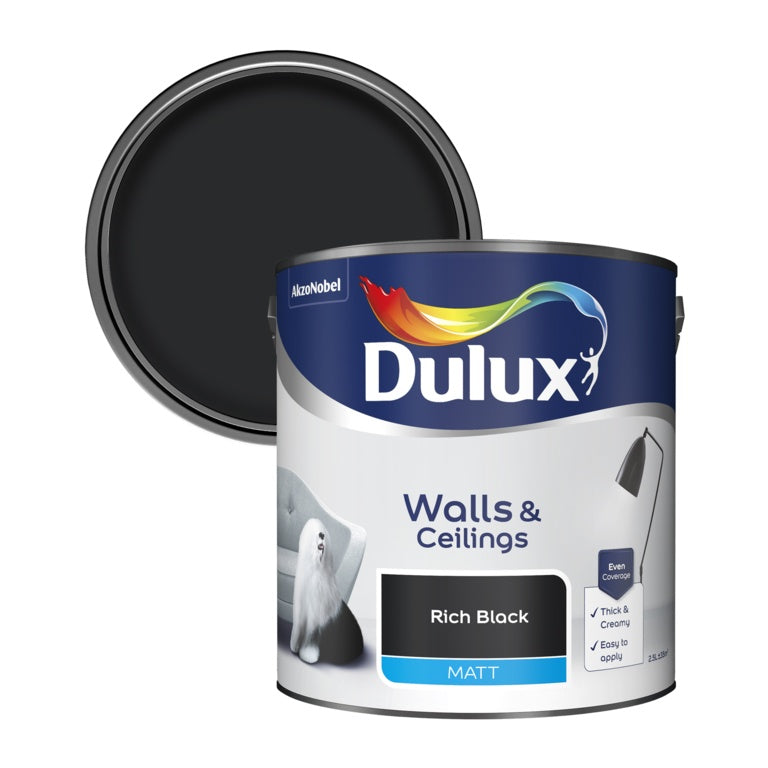 Dulux Matt 2.5L - Rich Black