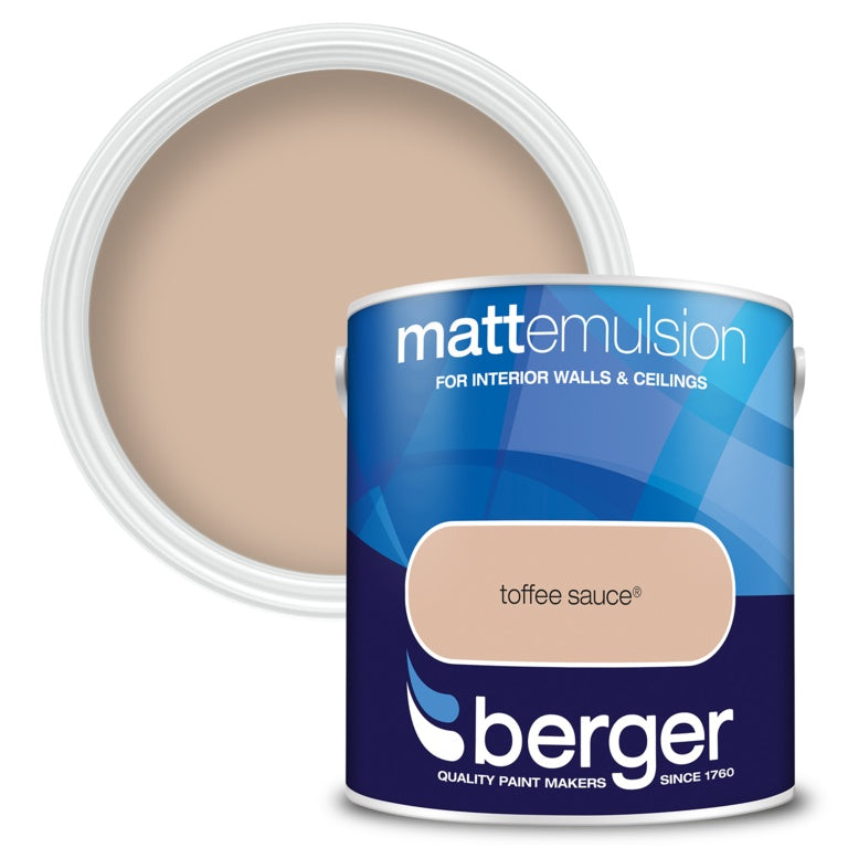 Berger Matt Emulsion 2.5L - Toffee Sauce
