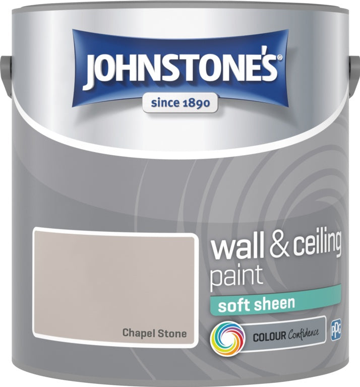 Johnstone's Wall & Ceiling Soft Sheen 2.5L - Chapel Stone