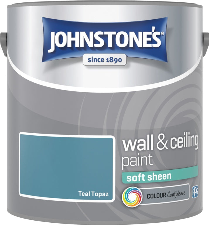 Johnstone's Wall & Ceiling Soft Sheen 2.5L - Teal Topaz