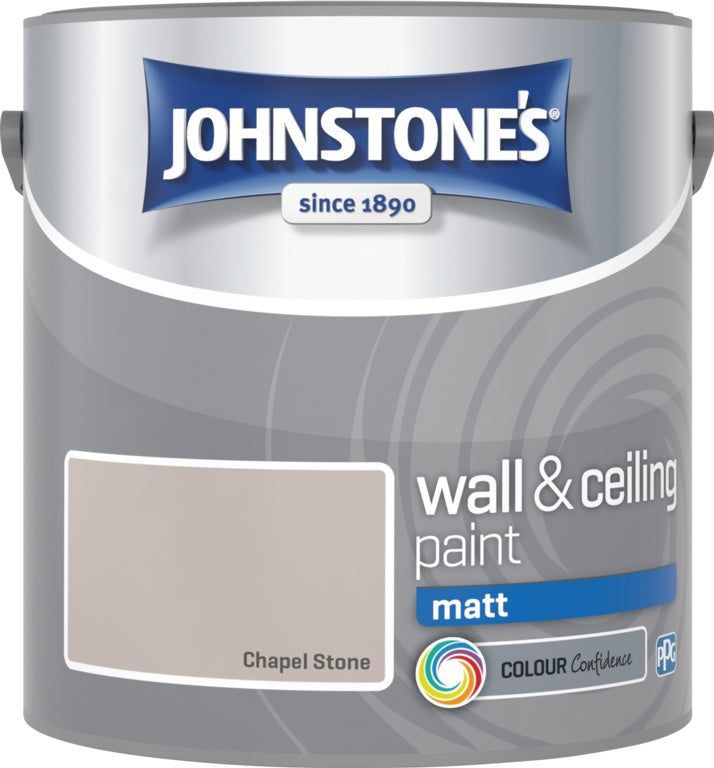 Johnstone's Wall & Ceiling Matt 2.5L - Chapel Stone