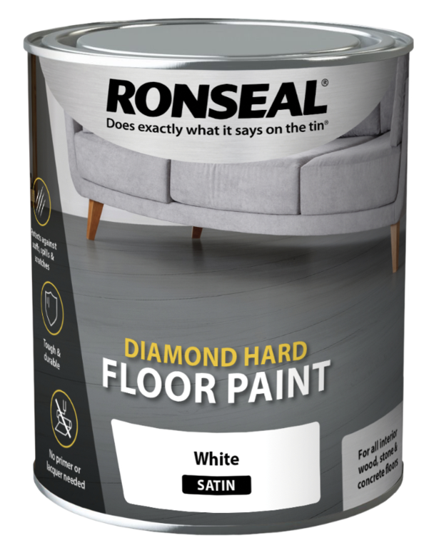 Ronseal Diamond Hard Floor Paint 750ml - White
