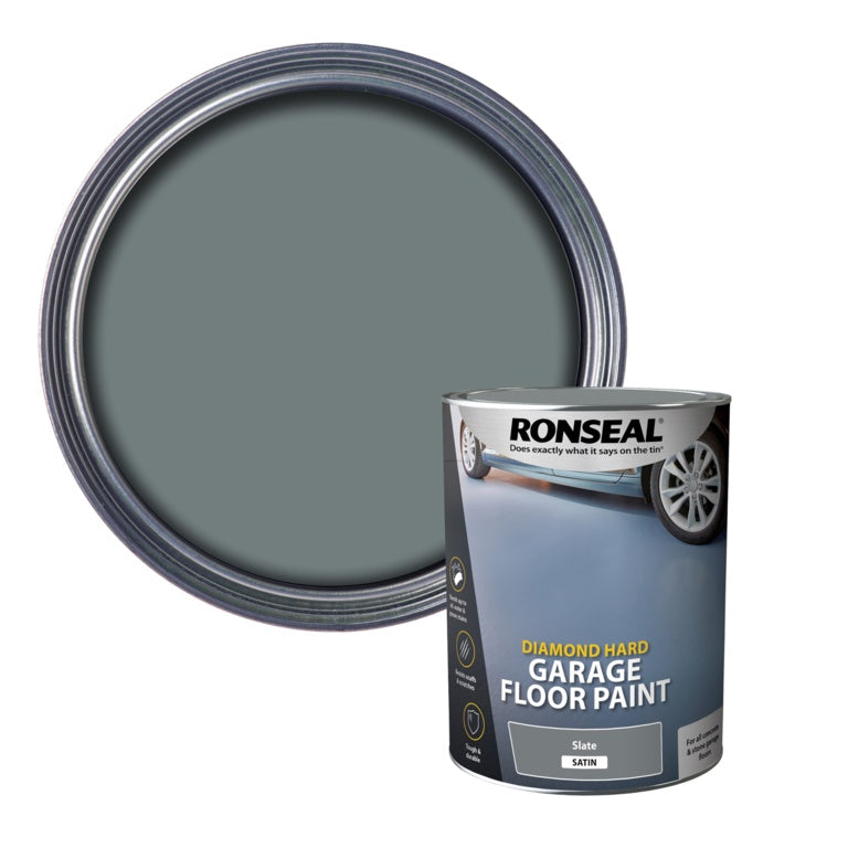 Ronseal Diamond Hard Garage Floor Paint 5L - Slate