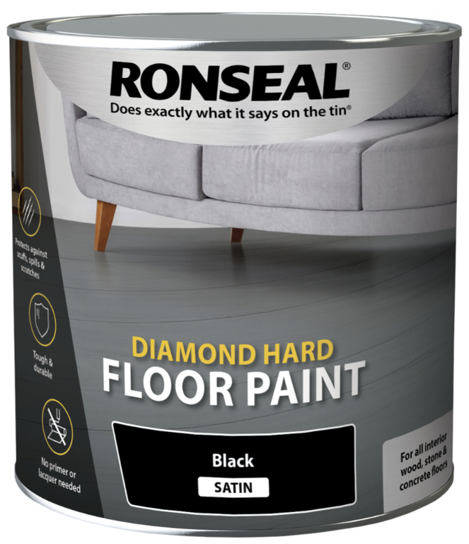 Ronseal Diamond Hard Floor Paint 2.5L - Black