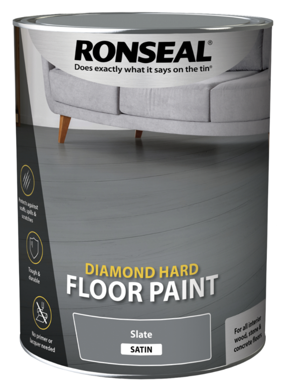 Ronseal Diamond Hard Floor Paint 5L - Slate