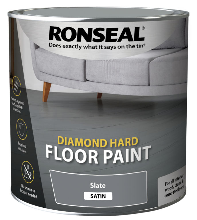 Ronseal Diamond Hard Floor Paint 2.5L - Slate