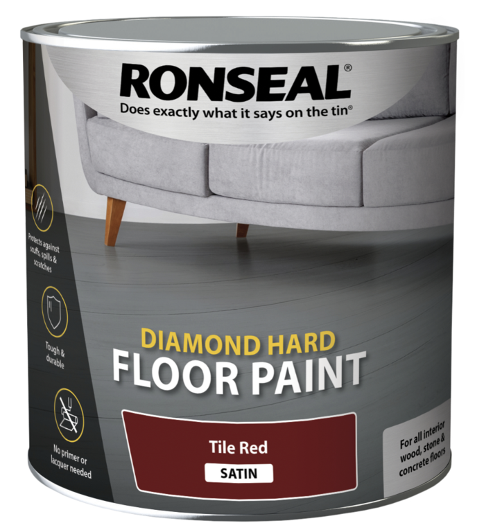 Ronseal Diamond Hard Floor Paint 2.5L - Red