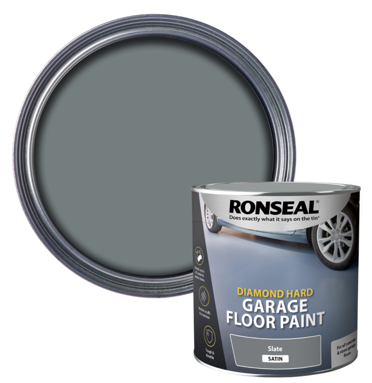 Ronseal Diamond Hard Garage Floor Paint 2.5L - Slate