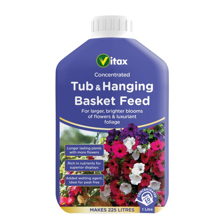 Vitax Liquid Feed For Tubs & Hanging Baskets - 1L