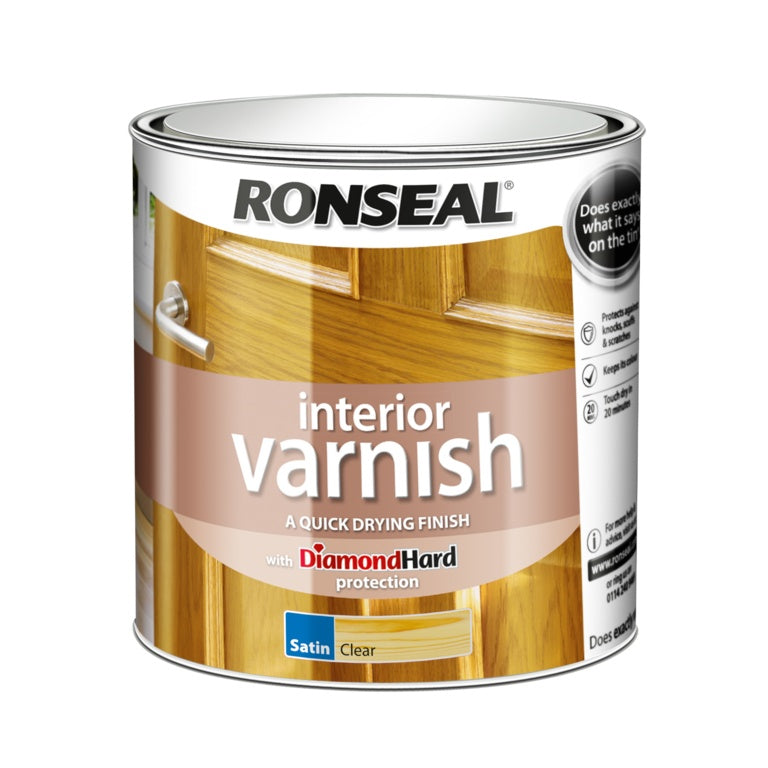 Ronseal Interior Varnish Satin 2.5L - Clear