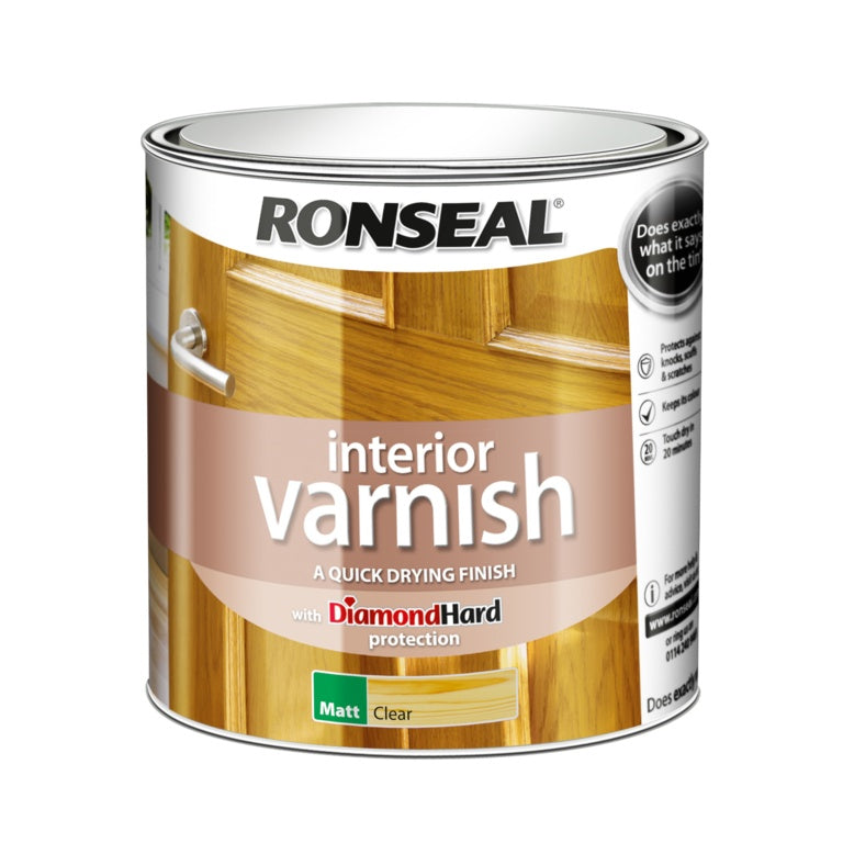 Ronseal Interior Varnish Matt 2.5L - Clear