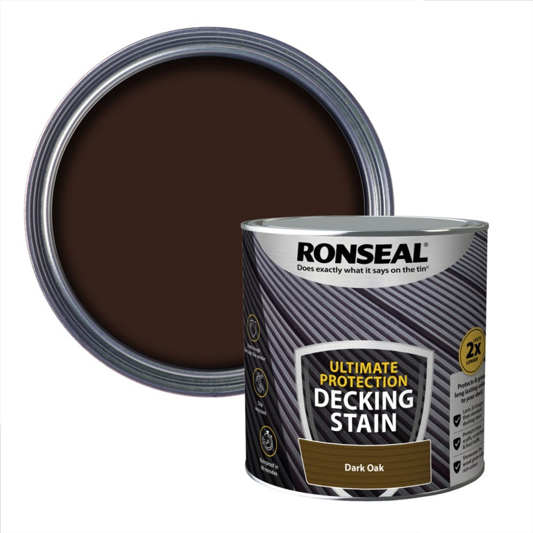 Ronseal Ultimate Protection Decking Stain 2.5L - Dark Oak
