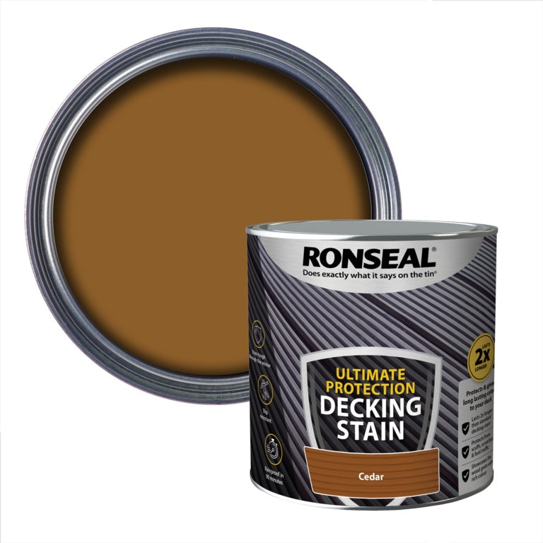 Ronseal Ultimate Protection Decking Stain 2.5L - Cedar