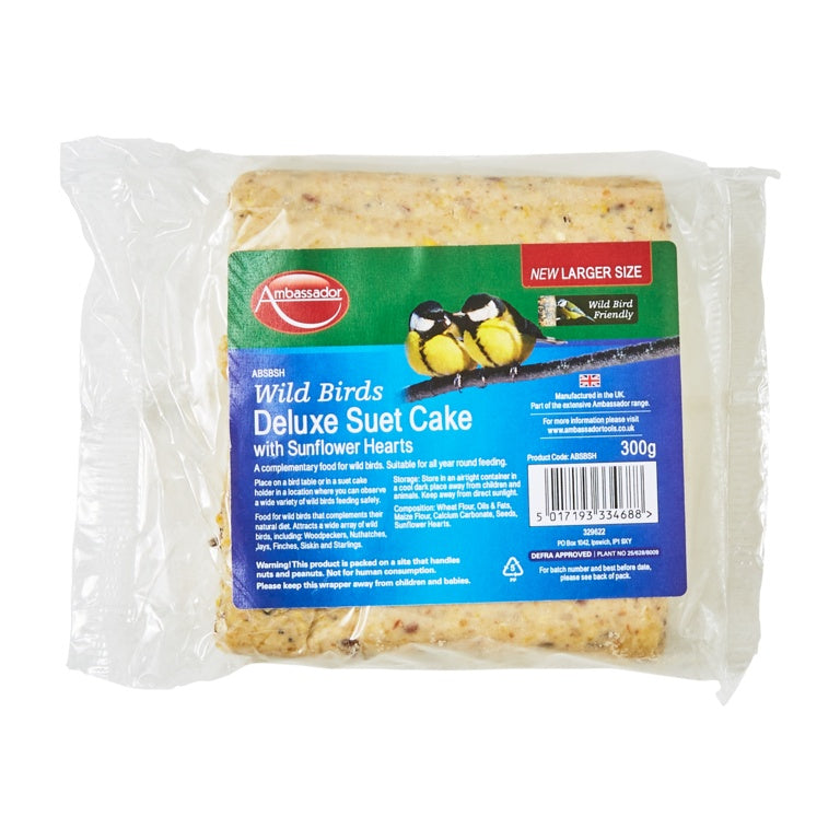 Ambassador Deluxe Suet Cake with Sunflower Hearts - 300g